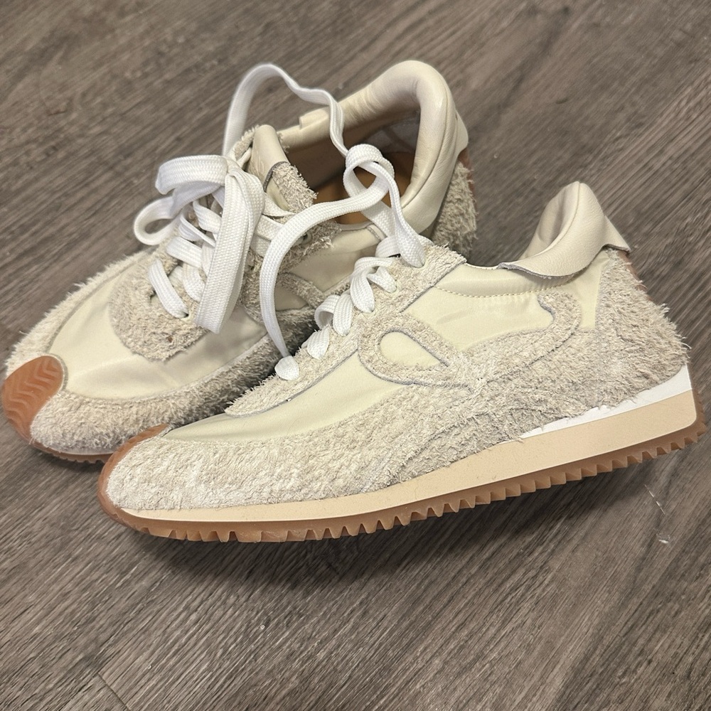 LOEWE
Flow Runner Leather-Trimmed Suede and Shell Sneakers